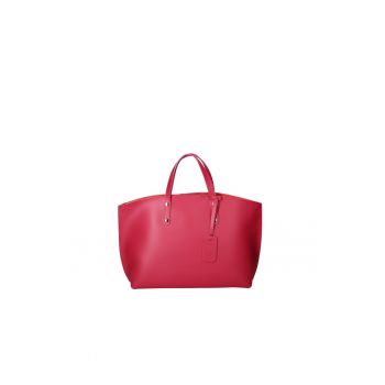 Geanta de piele cu bareta si etui interior detasabil