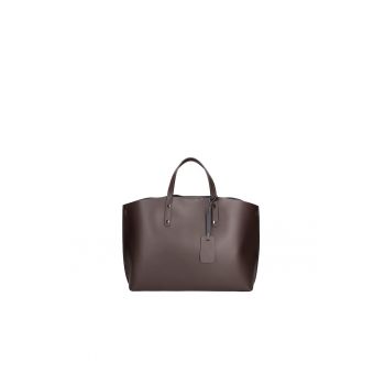 Geanta de piele cu bareta si etui interior detasabil