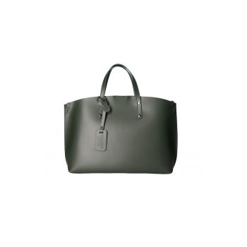 Geanta de piele cu bareta si etui interior detasabil