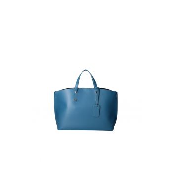 Geanta de piele cu bareta si etui interior detasabil