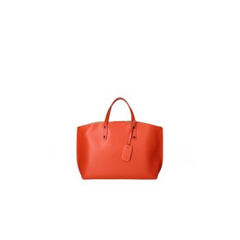 Geanta de piele cu bareta si etui interior detasabil
