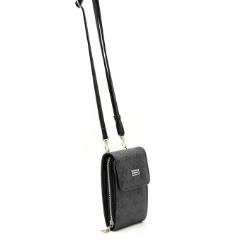 Geanta de piele ecologica cu model - pentru telefon