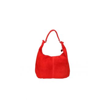 Geanta hobo de piele intoarsa