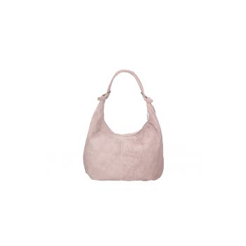 Geanta hobo de piele intoarsa