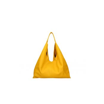 Geanta hobo din piele cu geanta crossbody detasabila