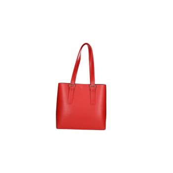 Geanta tote de piele cu etui detasabil