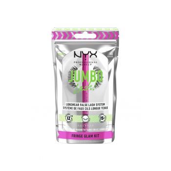 Gene false Jumbo Lash Longwear 2-in-1  1 Fringe Glam Kit - 1 set