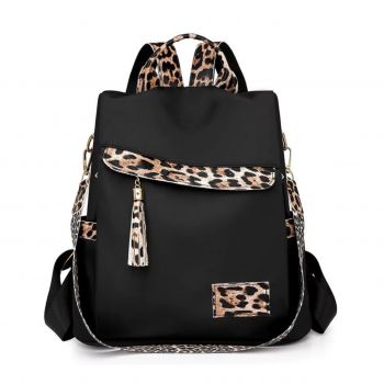 Rucsac dama, Iulissa GT3764, antifurt, Negru