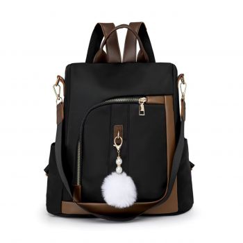 Rucsac dama, Ophelina GT3682, antifurt, Negru