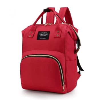 Rucsac multifunctional pentru mamici, Taisia GT3701, Rosu
