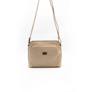 Geanta crossbody cu buzunare cu fermoar