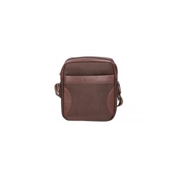 Geanta crossbody cu detalii de piele ecologica 24513