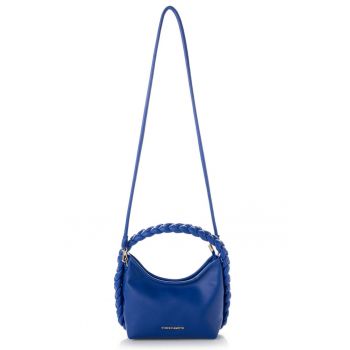 Geanta crossbody cu maner impletit
