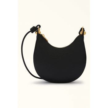 Geanta crossbody de piele cu aspect texturat Sfera