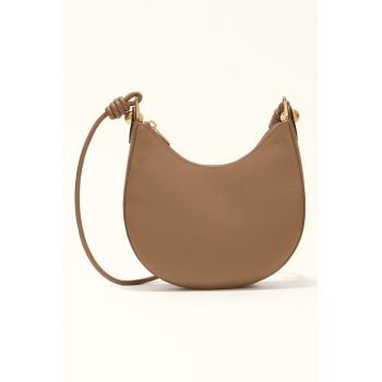 Geanta crossbody de piele cu aspect texturat Sfera