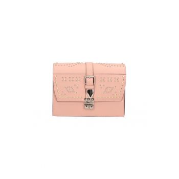 Geanta crossbody de piele cu clapa