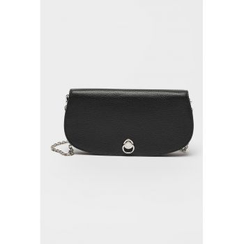 Geanta crossbody de piele cu clapa Deva