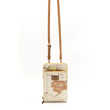 Geanta crossbody de piele ecologica cu buzunare cu femoar