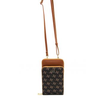 Geanta crossbody de piele ecologica cu buzunare cu fermoar