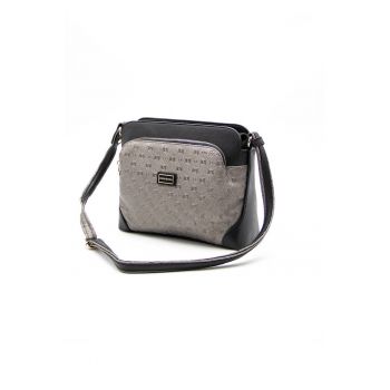 Geanta crossbody de piele ecologica cu buzunare cu fermoar