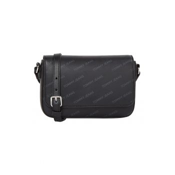 Geanta crossbody de piele ecologica cu logo