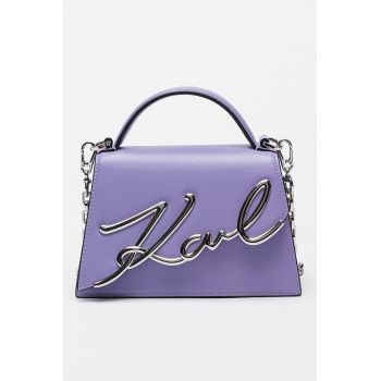 Geanta crossbody de piele Signature 2.0