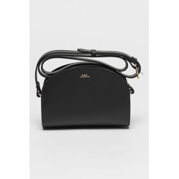 Geanta crossbody din piele cu bareta ajustabila Demi-Lune