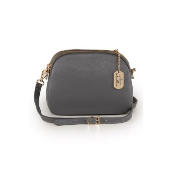 Geanta crossbody din piele cu bareta detasabila