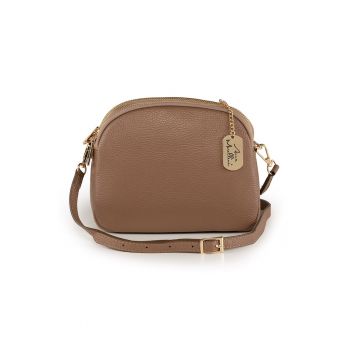 Geanta crossbody din piele cu bareta detasabila