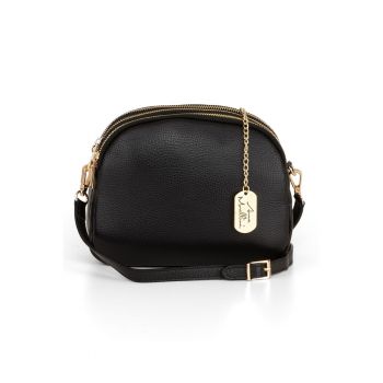 Geanta crossbody din piele cu bareta detasabila