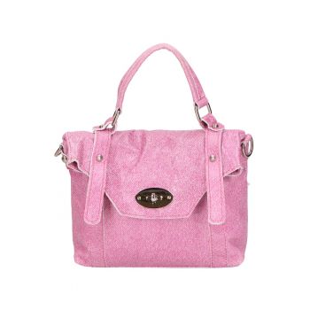 Geanta crossbody din piele cu clapa