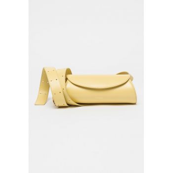 Geanta crossbody din piele cu detaliu logo