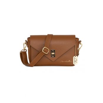 Geanta crossbody din piele cu logo