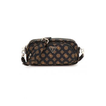 Geanta crossbody din piele ecologica cu buzunar frontal cu fermoar Power Play Tech