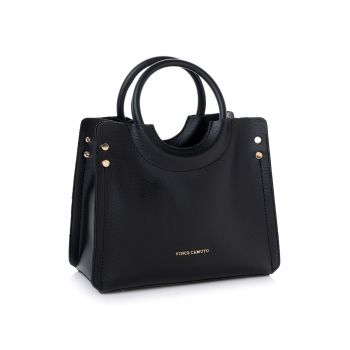 Geanta crossbody din piele ecologica - Negru