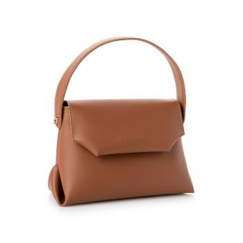 Geanta crossbody eleganta - Caramel - 17x25x11