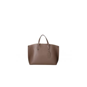 Geanta de piele cu bareta si etui interior detasabil