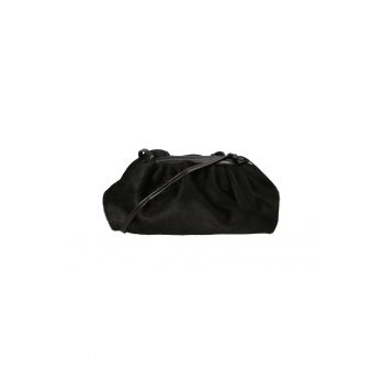 Geanta de piele cu par scurt cu bareta 23931