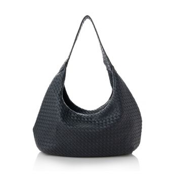 Geanta hobo cu model tesut