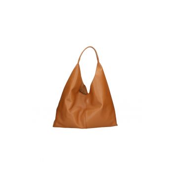 Geanta hobo de piele cu etui cu fermoar