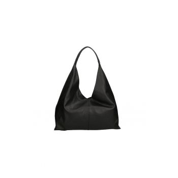 Geanta hobo de piele cu etui cu fermoar
