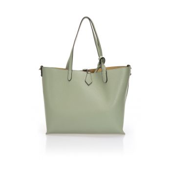 Geanta shopper de piele cu etui interior