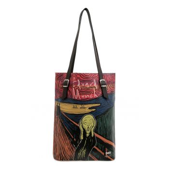Geanta tote cu imprimeu The Scream