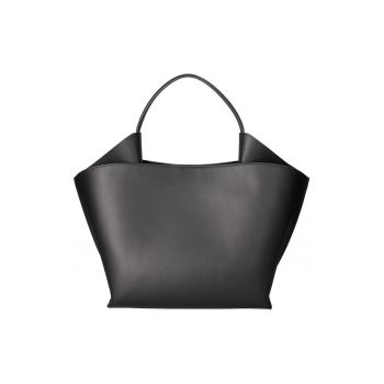 Geanta tote de piele cu bareta detasabila