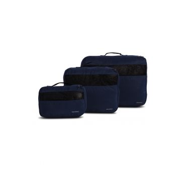 Organizator Bagaj - 3 Piese - Poliester -  F10461 - Bleumarin