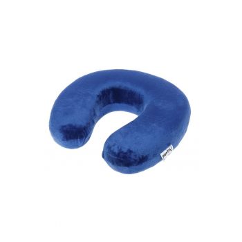 Perna de gat memory foam pentru calatorie -  ACPIL1 - Albastru