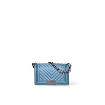 Geanta crossbody cu aspect matlasat