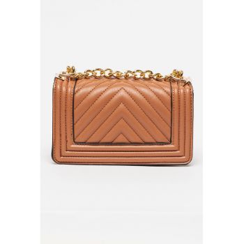 Geanta crossbody cu aspect matlasat