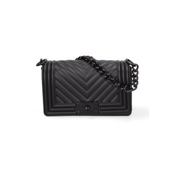 Geanta crossbody cu aspect matlasat