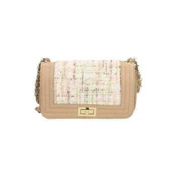 Geanta crossbody cu inchidere cu sistem metalic